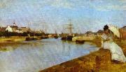Berthe Morisot The Harbor at Lorient, National Gallery of Art, Washington oil painting